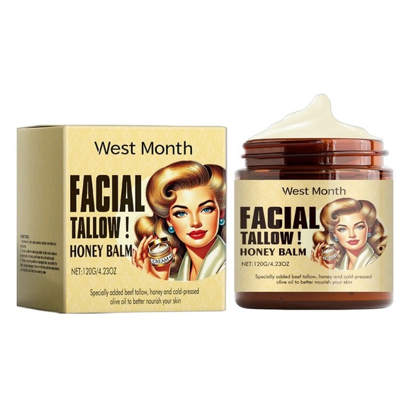 NIB! Sealed West Month Facial Tallow Honey Balm - 4.23OZ - Picture 1 of 8